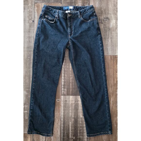 Liz Claiborne Denim - Liz Claiborne Straight Leg Fit Blue Jeans Petite 6 Short